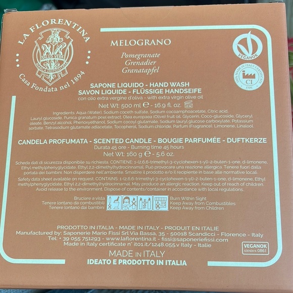 La Fiorentina Red Hand Soap Gift Set - Picture 5 of 5